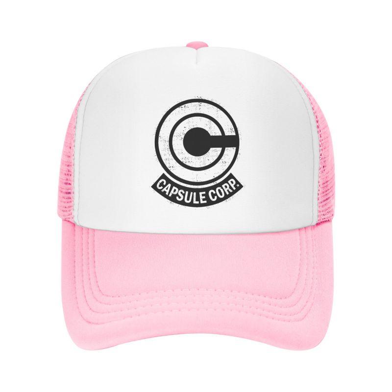 Capsule Corp Mesh Baseball Cap Unisex HipHop Snapback Caps Summer Breathable Sun Visor Hat Anime DBZ Trucker Adjustable Hats