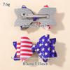 2pcs Independence Day Hair Bows Clips for Kid Girls Glitter Star Barrettes Hairpin Party Headwear Children Hair Accessories