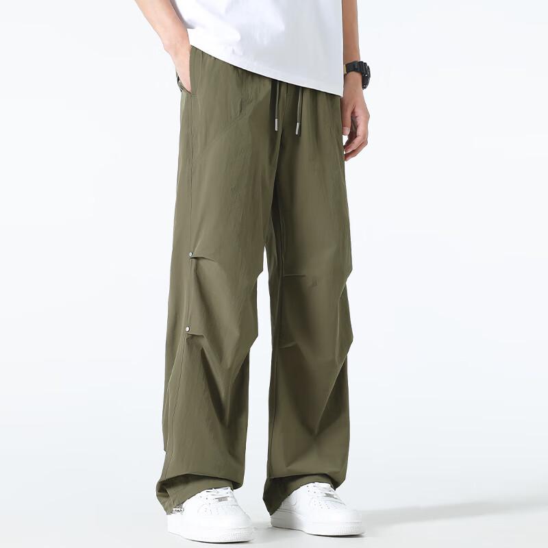 MINISO Men's Parachute Style Casual Pants