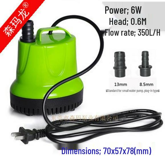 Ultra-Quiet Submersible Aquarium Water Circulation & Filtration Pump for Fish Tanks and Ponds