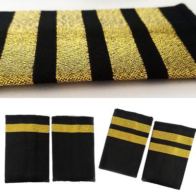 1 Paar professionelle Piloten-Epauletten, Flugzeugkapitän, Uniformzubehör, Epauletten, Schulter-Epauletten für Cosplay-Bühnenshows