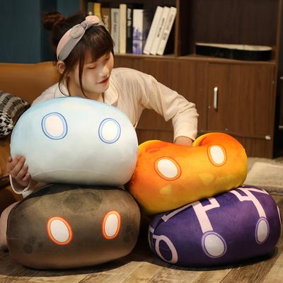 10-40CM Game Genshin Impact Slime Theme Pillow Cute Plush Dolls Keli Dango Throw Handful Toys Cushion Cartoon Birthday Xmas Gift