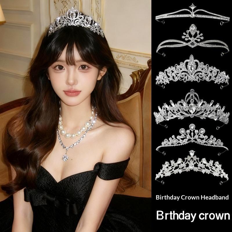 New Bridal Headpiece Crown Luxury Wedding Jewelry Headband Princess Birthday Tiara