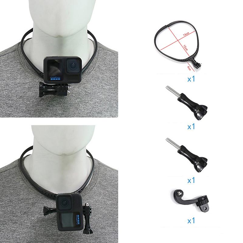 Cycling Collar Neckband Phone Live Streaming Stand Action Camera Neckband Recorder Stand