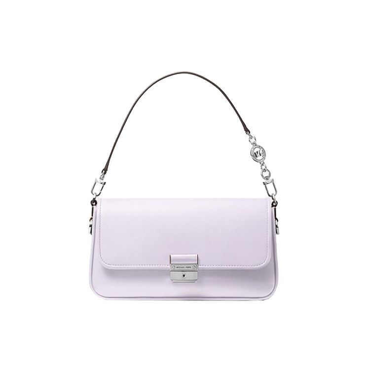 

Michael Kors MK Bradshaw Solid Letter Logo Flap Commuter Bag Women Shoulder Bag Lavender 30S1S2BL1L-518 Basic Set (Bag+Dust Bag)