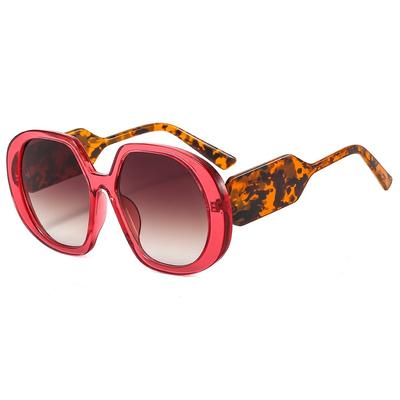 New Oversized Square Sunglasses Vintage Designer Women Fashion Round Sun Glasses Red Shades Uv400 Men Luxury Brand Male Female