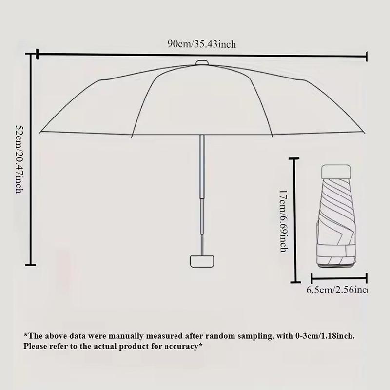 Mini Umbrella Capsule Umbrella Sunny And Rainy Dualuse Rainproof Sun Protection Outdoor Traveling Portable Parasol Umbrella