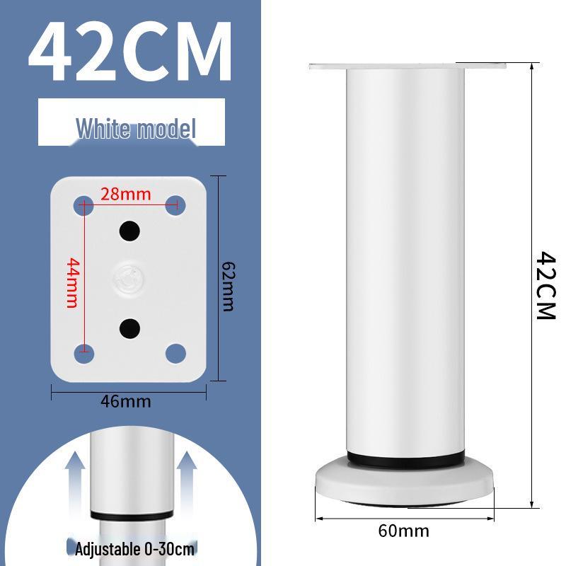 Adjustable Stainless Steel Legs for Sofa, TV Cabinet, Coffee Table, Bathroom Cabinet, and Bed.