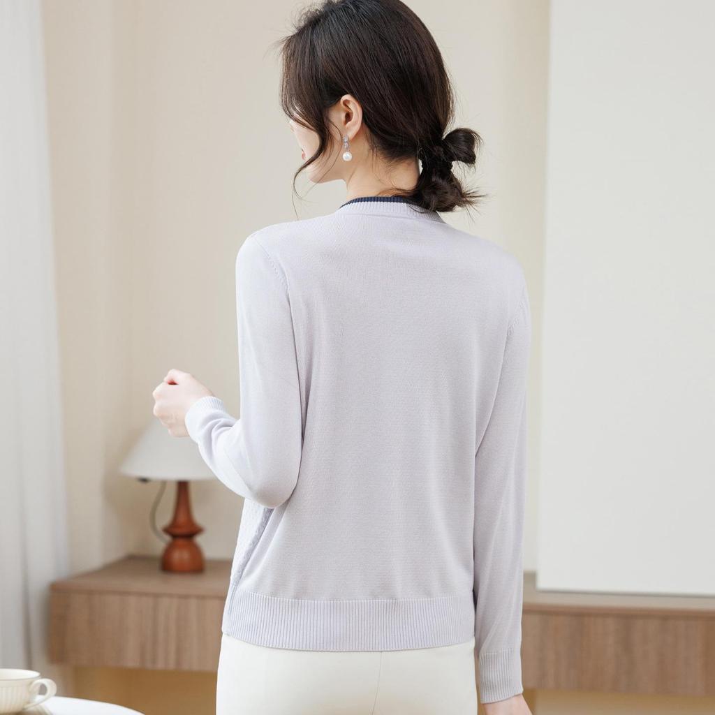 2026 Spring Fashion Cardigan & Knit Top Set for Young & Middle-aged Women