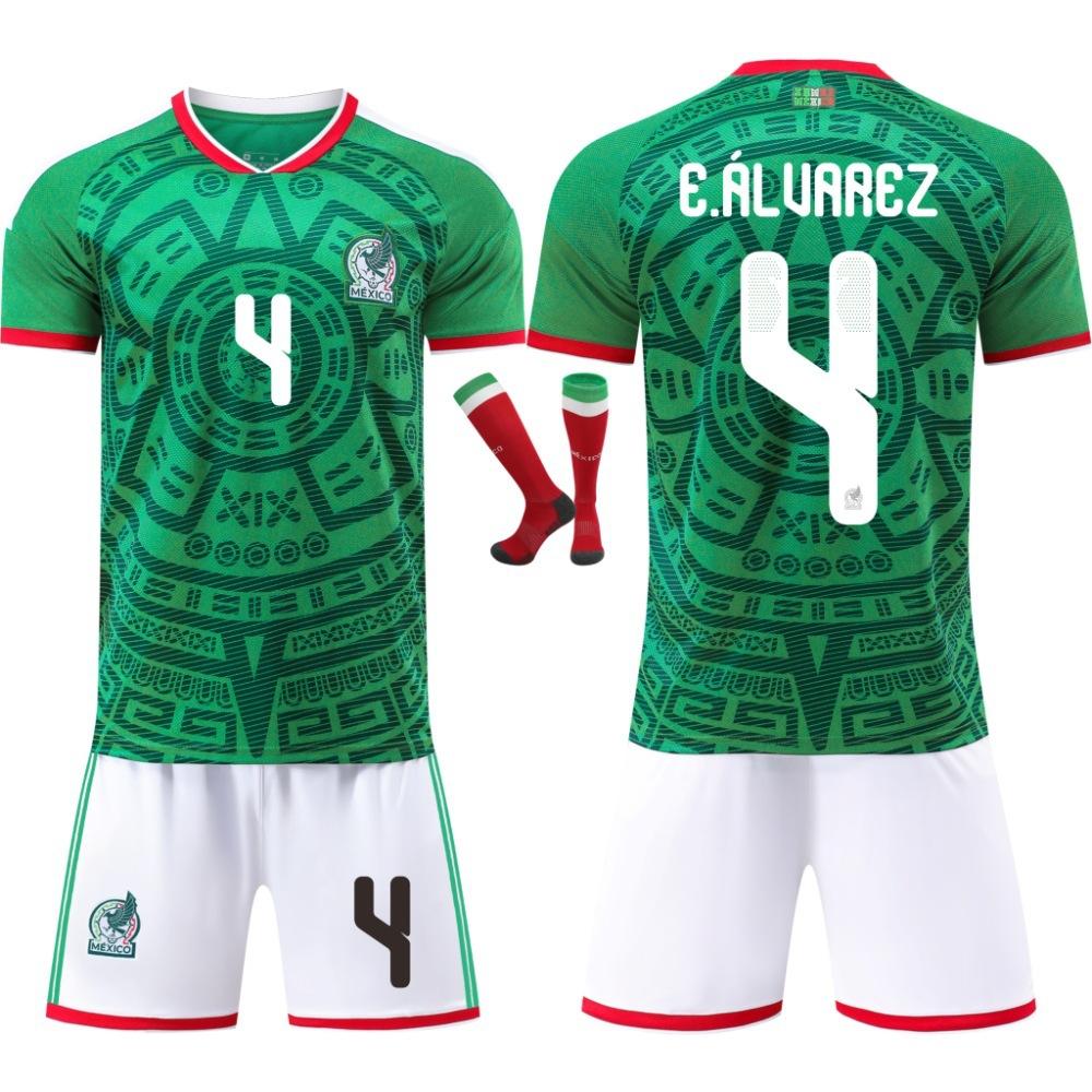 2627 Weltmeisterschaft Mexiko Heimtrikot Nr.. 4 9 Raul Nein. 11 Kinderanzug neues grenzüberschreitendes Fußballtrikot