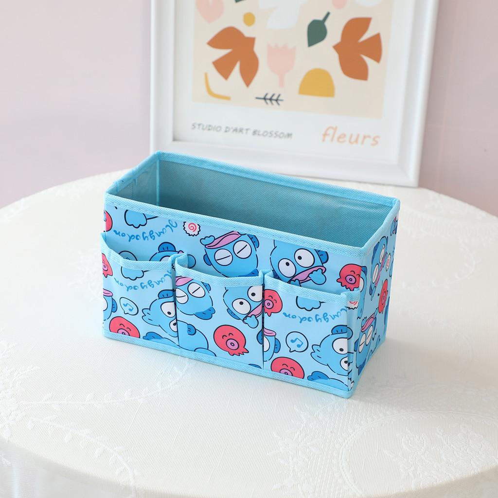 Hello Kitty Kuromi Cinnamoroll Melody Party Theme Foldable Multi Pocket Storage Box For Bedroom Or Desk Storage
