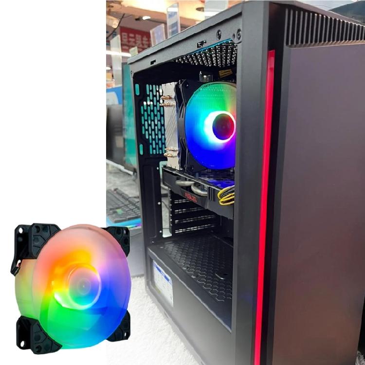 PC Computer Chassis Cooling Fan Low Noise Energy ARGB 5V 3Pin For PC Gaming Console Cooling Fan Heat Dissipation