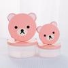 4pcs/set Children Plastic Bento Box Cartoon Print Japanese Outdoor Food Storage Container Kids Student Microwave Lunch Utensils