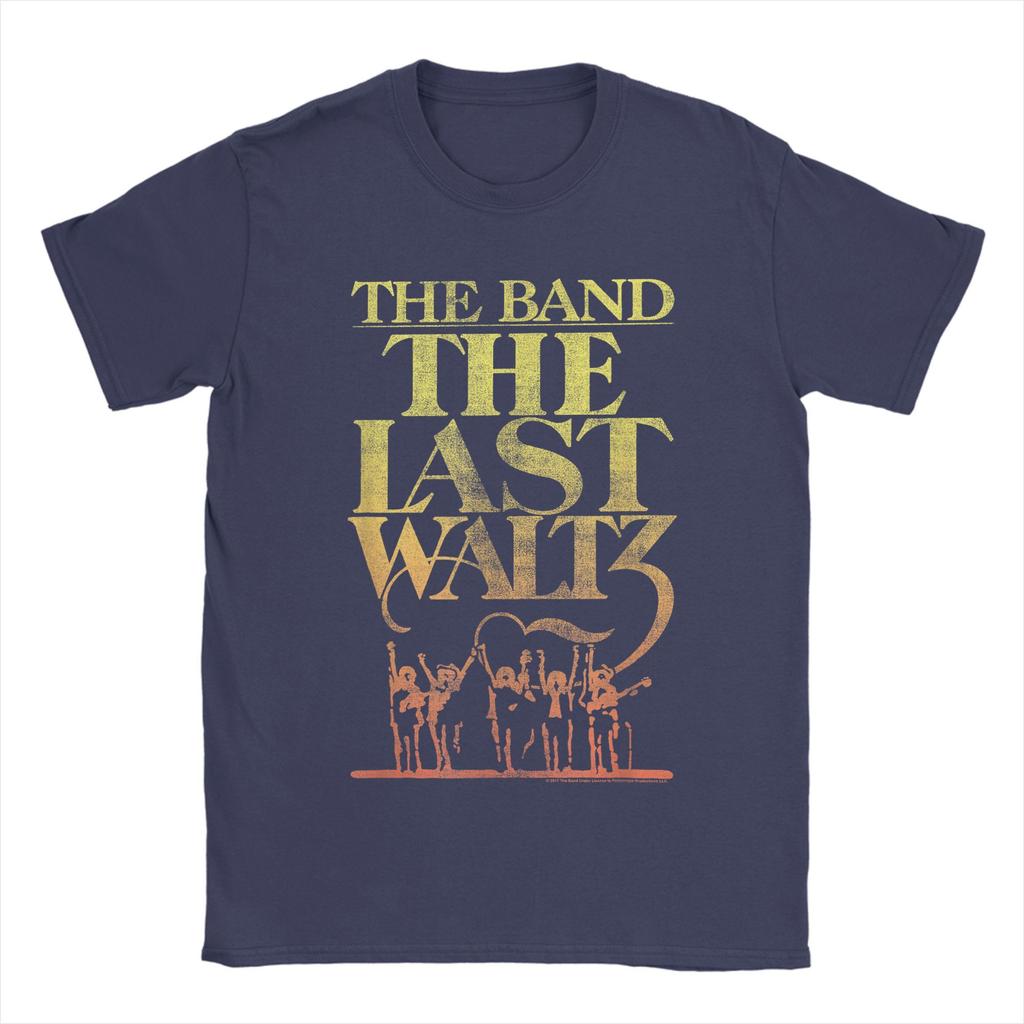 THE BAND THE LAST WALTZ Koszulka Męska Zabawna 100% Bawełna Koszulki Letnie Okrągły Dekolt Modne T-shirty Hurtownia Luźne Top
