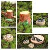 Multicolor Micro Swallow Model Fairy Garden Ornament Mini Birds' Nests Statue  Outdoor Indoor