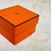 Used [Rare] HERMS Watch Case Genuine Box Wooden Orange Empty Box Watch Case