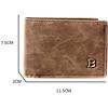 Vintage Men's Wallet Solid Color Card Pack Cute Short Purse  Home