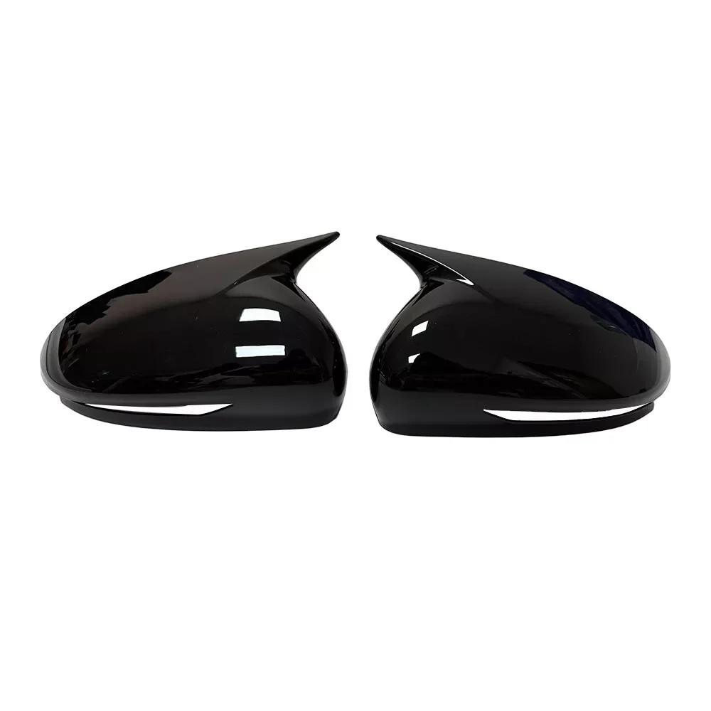 For Genesis G70 2017-2025 Car Sticker Rearview Side Mirror Cover Wing Cap Exterior Door Rear View Case Trim Carbon Fiber Look