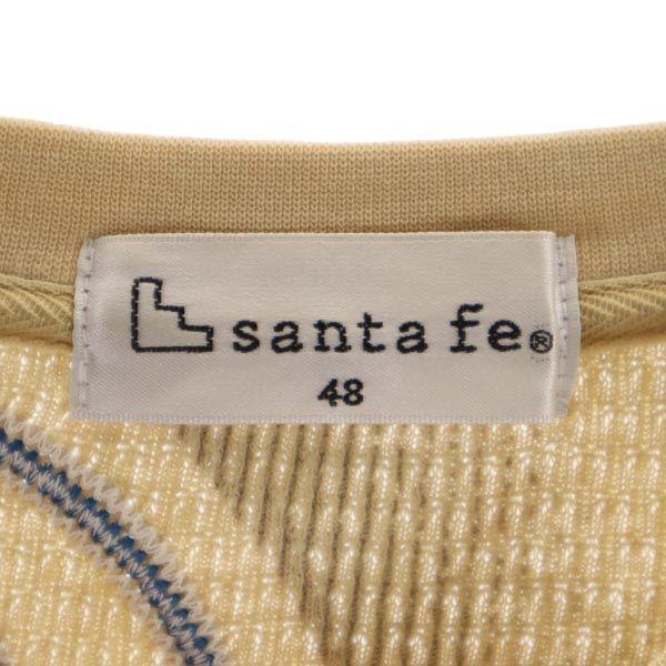 Santa Fe Made In Japan Back Print Short Sleeve T-shirt 48 Beige Men's Used