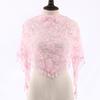 Mesh Lace Tassel Shawl Triangle Scarf Multifunctional Decorative Head Wrap Lightweight Single Layer Breathable Bridal Veil