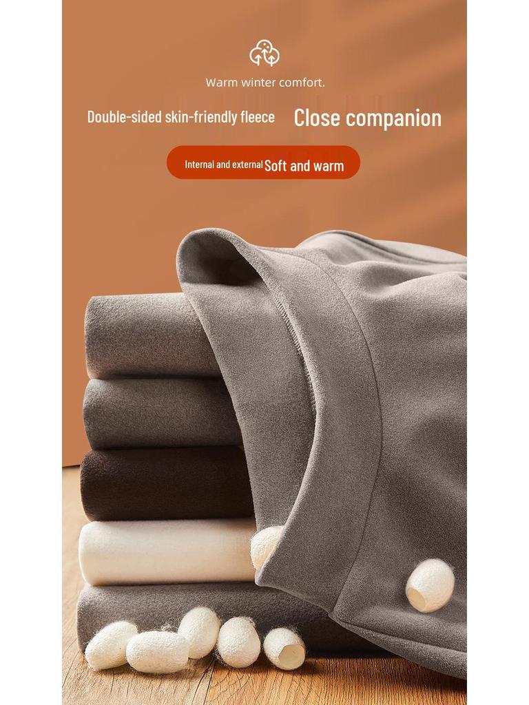 Unisex Thermal Half-Turtleneck Long Sleeve Tee for Autumn/Winter