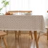 Green Printed Pines Birds Tablecloths Rectangle Cotton Linen Table Cloth Table Cover for Kitchen Dining Tables Picnic Decoration