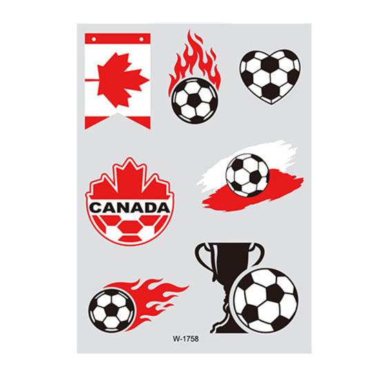 Glow Soccer Tattoos, Waterproof Temporary Freckle Stickers, Football Fan Body Art for Game Day, Night Party Makeup