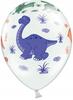 Balony 14" Pastel White Dinozaury 5Szt.
