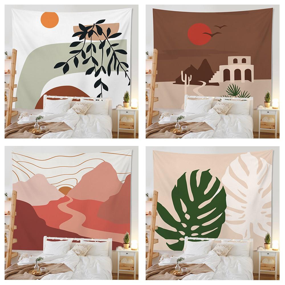 Home Decor Morandi Tapestry Background Room Living Room Bedroom Wall Hanging Background Wall Tablecloth