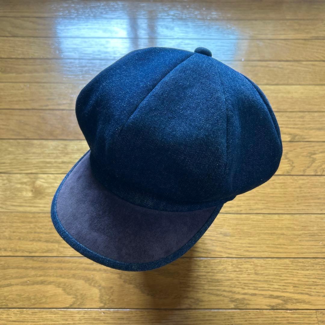 Used CA4LA Made in Japan Casquette Cotton Pig Leather Indigo