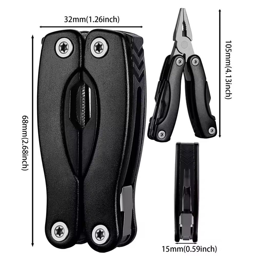 Přenosné kapesní víceúčelové kleště, odizolovací nástroj, skládací nůž, multi-tool pro venkovní kempování, skládací multifunkční ruční nářadí