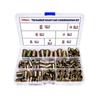 130pcs Zinc Alloy Furniture Nuts with Clear Thread Design Tool Accessories for Sturdy Furniture Fastening