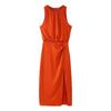 European and American street fashion pleated decorative silk satin texture dress, spring new women's clothing
