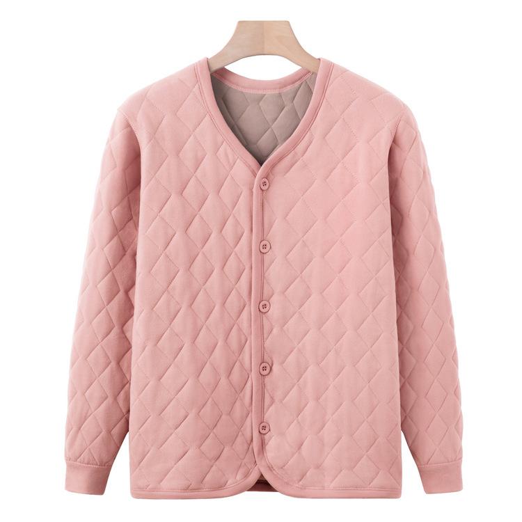 Oma Winter Warme Kleidung Mittelalte und Ältere Mütter Tragen Kältefestes Innen- und Winter-Unterziehhemd