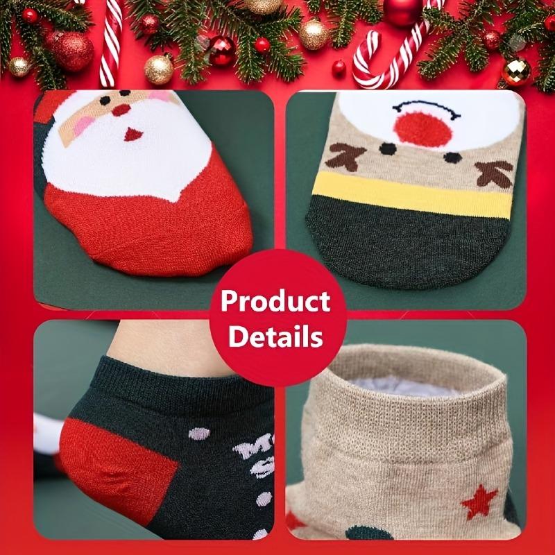 Christmas Socks Advent Calendar 24-Day Countdown Box Santa Reindeer Snowflakes Kids Blind Boxes Countdown Gift Xmas Party Favors