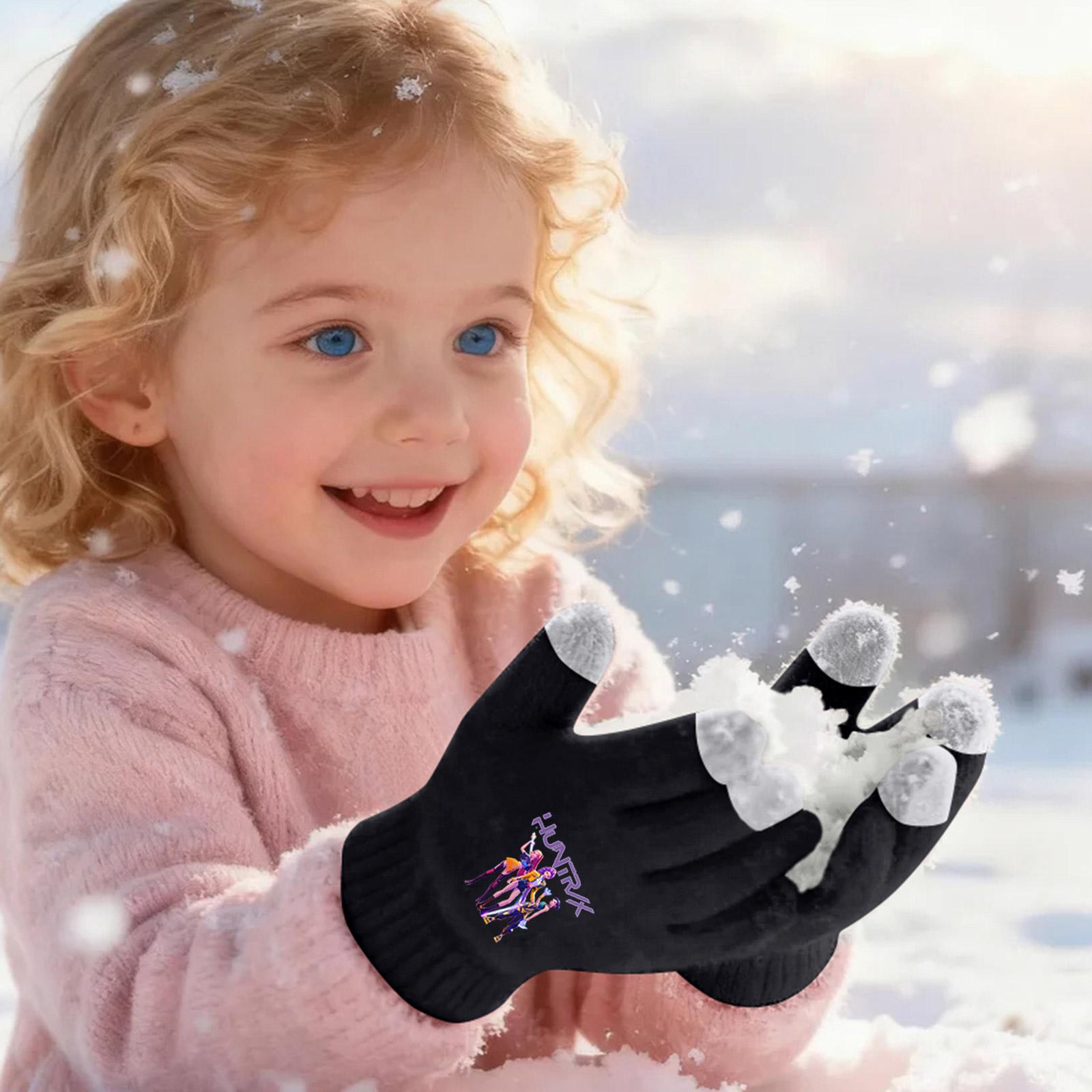 

Children s Woolen Finger Gloves Smartphone Screen Gloves One Size