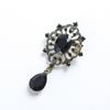European and American Retro Diamond-Studded Crystal Brooch for Ladies
