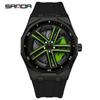 SANDA 1162 Men's Trendy Waterproof Rotating Wheel Quartz Watch