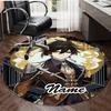 Customizable Genshin Impact4 Round Non-Slip Carpet - Ideal for Garden, Picnic, Office, Perfect for Decoration, Suitable For All Seasons