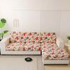 Neuer floral bedruckter Stretch-Sofa-Sitzkissenbezug, Rückenlehnenbezug, Schutz für Couch, Sofabezug, L-Form, Chaselong-Schonbezüge