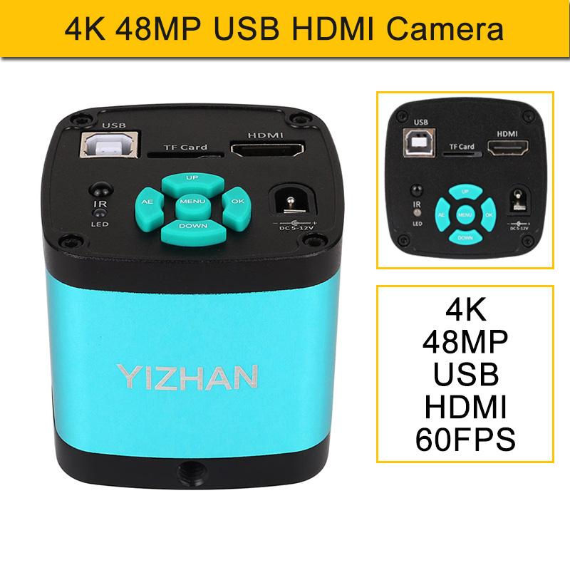 

Промислова камера USB HDMI 48 Мп 4K Аксесуари для мікроскопа Panasonic 1080P 60 кадрів/сек Кріплення C-mount Електронний мікроскоп Ремонт пайки плат PCB