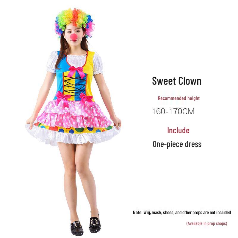 Halloween Adult Clown Costumes for Men & Women - Circus & Festival Performance Outfits