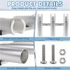 Light Weight Aluminum Fishing Rod Holder 3/4 Tube Durability Corrosions Resistant for Outdoor Fishing Accessories