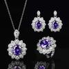 Hot mining explosion full of diamonds, colorful treasures, large flower necklaces, rings, European and American studs.