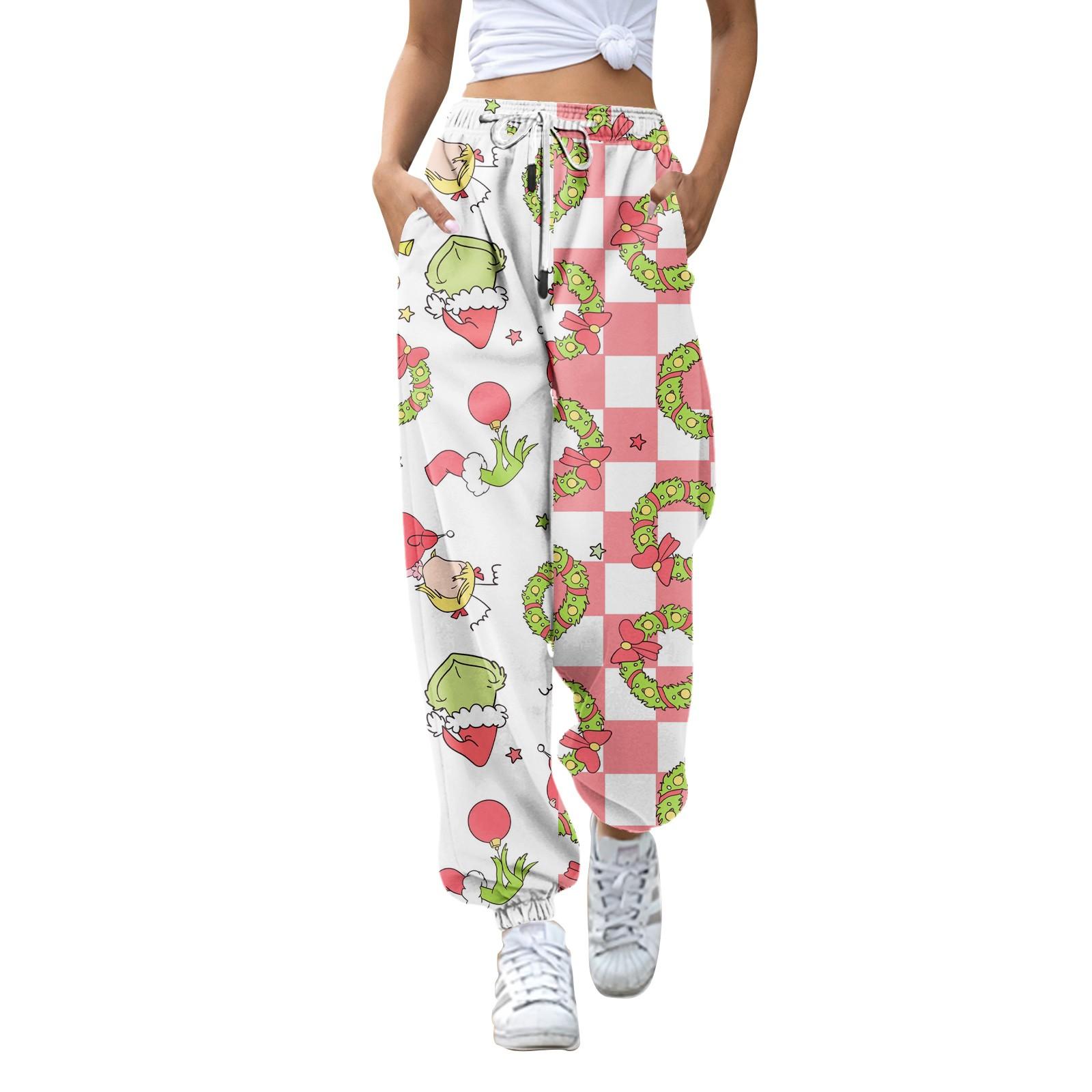 

Женские модные рождественские свободные спортивные брюки повседневного стиля на кулиске однотонные S бежевый