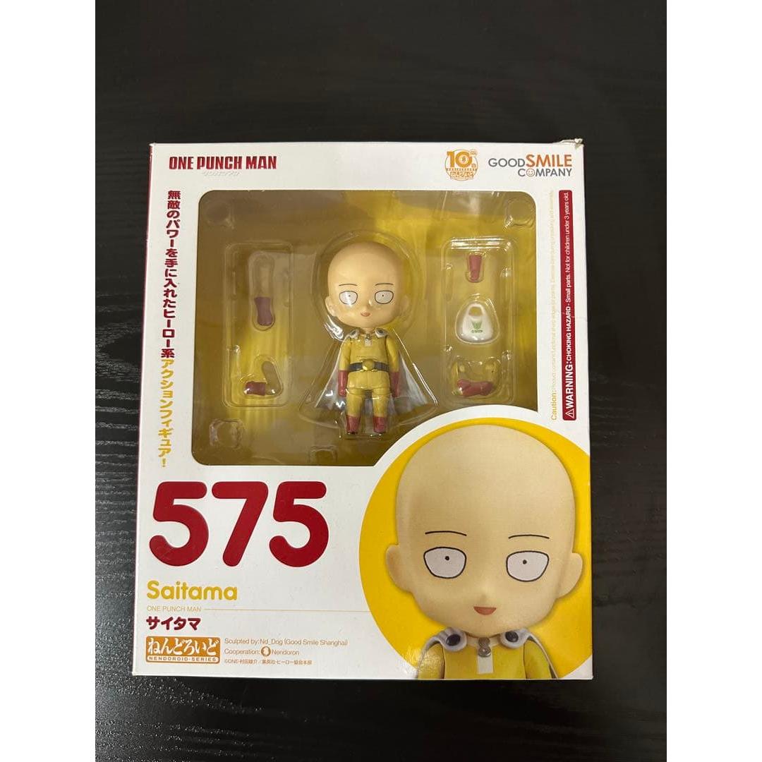 Used Nendoroid 575 One Punch Man Saitama Figure with box