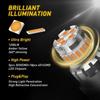 AUXITO 3157 3156 Amber LED Turn Signal Parking Light Bulbs Error Free 2F EOA