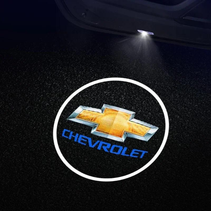 2 Piece Car Door Welcome Light Led HD Projector Lamp Courtesy Lights for Chevrolet CAPTIVA Epica 2007-2017 Auto Accessories
