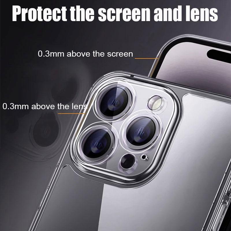 Clear Phone Case For iPhone 17 16 15 14 Pro Max Plus 16E 17 Air Silicone Soft Cover For iPhone 11 12 13 Pro Max 13 Mini Case