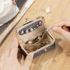 Miniature Leather Jewelry Pouch Travel Organiser For Rings Earrings Necklaces And Lipsticks With Inner Pocket